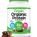 Organic Vegan Protein Powder 2.03 Lb Creamy Chocolate Fudge Plant Based Protein