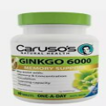 CARUSO'S GINKGO 6000 MEMORY SUPPORT 60 TABLETS FOR CONCENTRATION HealthCo