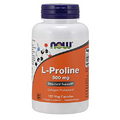 NOW Supplements, L-Proline 500 mg, Collagen Production*, Structural Support*, 120 Veg Capsules