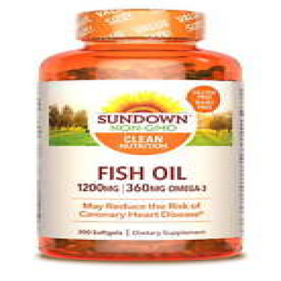 Sundown Fish Oil 1200 mg, 300 Softgels