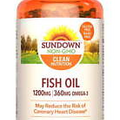 Sundown Fish Oil 1200 mg, 300 Softgels