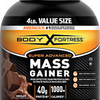 Body Fortress Super Advanced Mass Gainer Whey Protein Powder, Gluten Free, Choco