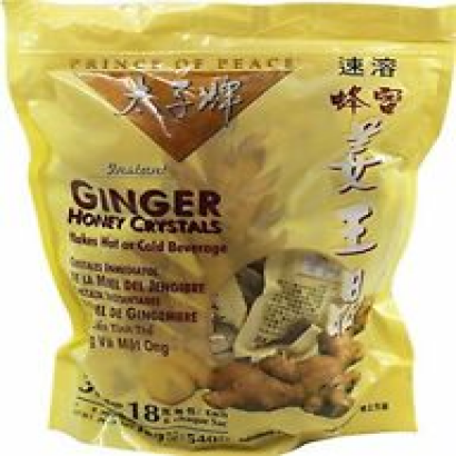 Best Ginger Tea with Honey Crystals Prince Of Peace 30 Count/Bag