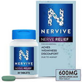 Nervive Nerve Pain Relief, Alpha Lipoic Acid, Vitamin B12, B6, B1 Tablets, 30 Ct