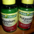 2 BOTTLES  Spring Valley Potassium Caplets 99mg HEART HEALTHY
