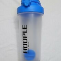 HOOPLE Protein Shaker Bottle Sports Water Light Blue Smoothie Mixer 24oz