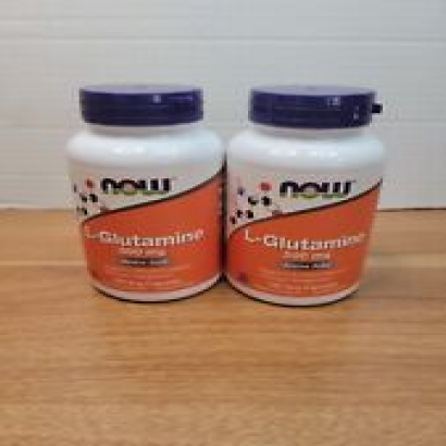 Lpt of 2 Now Foods - L-Glutamine 500 mg - 120 Veg Count