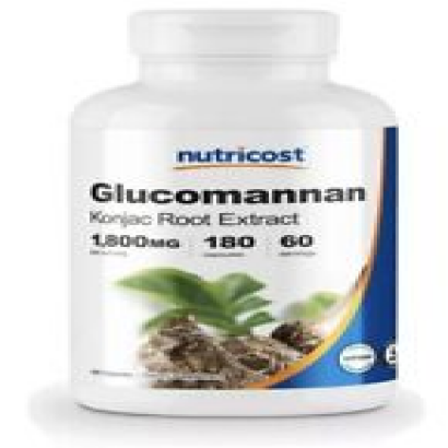 Nutricost Glucomannan 1,800mg Per Serving - 180 Capsules