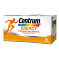 CENTRUM ENERGY B-Vitamins and Minerals + Vitamin C & E 60's Free Shipping