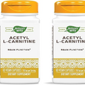 Nature's Way Acetyl L-Carnitine Supports Brain Function* 500 mg Per Serving 60 Capsules - (Pack of 2)