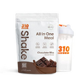 310 Nutrition – All-In-One Meal Replacement Shake with Shaker Cup - New Formula with Fiber Rich Vegan Superfood Blend - Natural Sweeteners - Low Carb Shake, Keto & Paleo Friendly - Gluten Free - 26 Essential Vitamins & Minerals -Chocolate Bliss - 28 Servings