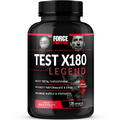 FORCE FACTOR Test X180 Legend Testosterone Booster for Men to Build Muscle & Strength, Performance, Testosterone Supplement for Men’s Health, Testosterone Support, 120 Capsules, Black