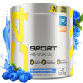 Cellucor C4 Sport Pre Workout Powder Blue Raspberry - Pre Workout Energy with Creatine + 135mg Caffeine and Beta-Alanine Performance Blend - NSF Certified for Sport 30 Servings