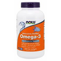 NOW Foods Omega-3, Molecularly Distilled, 200 Fish Gelatin Softgels