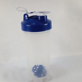 NEW 24 Oz. Clear Shaker Bottle With Screw Flip Top And Mixing Ball.