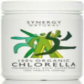 Synergy Natural Organic Chlorella 500mg 1000 Tablets Chlorophyll Rich Superfood