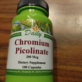 daily chromium picolinate 200 mcg