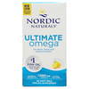 Nordic Naturals Ultimate Omega Softgels, Lemon, 1280 mg, Fish Oil, 60 Ct