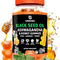 Letagreen Black Seed Oil Gummies - 60 Vegan Nigella Sativa Black Seed Oil Bears