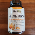 NutriRise Ashwagandha 1300mg Organic Root Powder & Black Pepper SEALED 07/2024