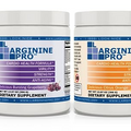 L-ARGININE PRO | L-arginine Supplement Powder | 5,500mg of L-arginine Plus 1,100mg L-Citrulline (Grape & Orange, 2 Jars)