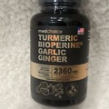 4-in-1 Turmeric Curcumin w Bioperine 2360mg 120 ct 95% Curcuminoids Ginger 3/25
