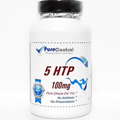 PureControl Supplements 5 HTP 100mg with Valerian Root // 180 Capsules // Pure