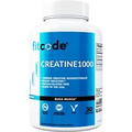 Fitcode Creatine1000, 1 Gram of Pure Creatine Monohydrate, 30 Veggie Capsules