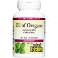 Natural Factors Oil of Oregano Minimum 80% Carvacrol 180mg, 30 Softgels