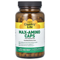 Country Life Max-Amino Caps with Vitamin B-6 180 Veggie Caps Gluten-Free, GMP