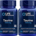 Life Extension,  Taurine 1000 mg x  90 v capsules x 2 packs