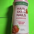 Hair, Skin & Nails Gummies with 2,500 Mcg Biotin 80 Count, Strawberry EXP 10/24