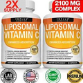 Liposomal Vitamin C 2100 MG Capsules (2 PACK) High Absorption Vitamin C Pills