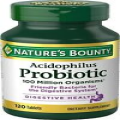 Nature's Bounty Acidophilus Probiotic, Daily Probiotic Supplement 120 Tablets
