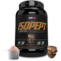 IsoPept Hydrolyzed Whey Protein Powder by EHPlabs - 100% Whey Protein Isolate & Hydrolysate, 27g of Protein, Non-GMO, Gluten Free, Fast Absorbing, Easy Digesting, 27 Serves (Peanut Butter Cups)