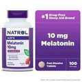 Natrol Melatonin Fast Dissolve Sleep Aid Tablets, Strawberry, 10mg, 100 Count