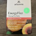 Arbonne Energy Fizz Ginseng Fizz Sticks Mango Peach Flavor Brand New! 30 Stick
