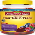 Nature Made Hair Skin and Nails Biotin 2500 mcg Dietary Supplement, 150-Gummies