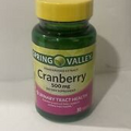 Spring Valley Cranberry Extract Tablets, 500 mg, 30 Count Exp 05/25