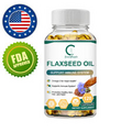 Flaxseed Oil Capsules Promotes Healthy Skin,Hair & Nails, Support Immune 120pcs