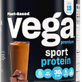 Vega Sport Chocolate Vegan Protein Powder - 30g Plant-Based Protein, Low Carb, D