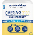 Professional Omega-3 2100-120 Count - High-Potency Triple Strength Burpless Fish