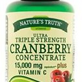 Nature's Truth Ultra Triple Strength Cranberry Concentrate Capsules 15000mg 90Ct