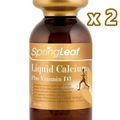 2 x SpringLeaf Premium Liquid Calcium Plus Vitamin D3 200 Capsules Spring Leaf