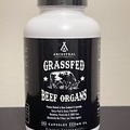 Grassfed Beef Organ Supplement Grass Fed & Pasture Raised, 180 Capsules