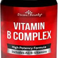 Vitaminas Del Complejo Super B: Todas Las Vitaminas B, Incluidas B12, B1, B2, B