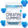 Bear Balanced Creatine Gummies for Men & Women - Creatine Monohydrate, L-Theanine, L-Tyrosine & B12 for Muscle Growth, Strength, Focus, Energy & Health - Low Calorie, Sugar-Free, Vegan & Gluten-Free