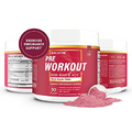 Essential Elements PreWorkout Powder with Beet Root & ACV | Superfood Energy Supplement & All-Natural Nitric Oxide Booster Plus Caffeine 30 Servings