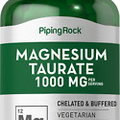 Magnesium Taurate | 1000mg | 250 Caplets | Vegetarian, Non-GMO | by Piping Rock
