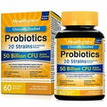 NewRhythm Probiotics 50 Billion CFU 20 Strains, 60 Veggie Capsules, Targeted Rel